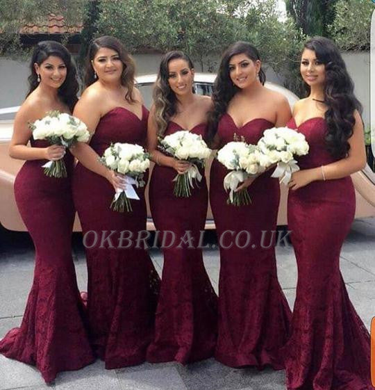 bridesmaid dresses burgundy